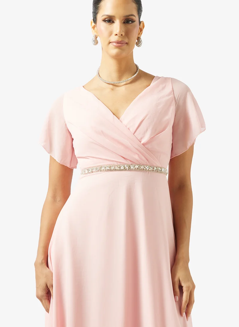 Ella Limited Edition  Flutter Sleeves Bridsemaid Dress for Women | Best Price UAE